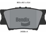 Bendix Braking BPD1271 Set Di Pastiglie Freno, Freno A Disco Oe 19184917 Compatibile Con Es, Camry, Rav 4