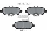 Bendix Braking BPD1269 Set Di Pastiglie Freno, Freno A Disco Oe D40601BN0A Compatibile Con Juke, Leaf, NV200, Pulsar, Koleos