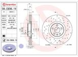 Brembo 09.C936.1X Disco Freno Oe 31400568 Compatibile Con XC90, XC60, XC40, V90, V60, S90, S60, C40
