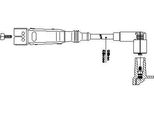 Bremi 111A66 Cavo Di Accensione Oe 032905430E Compatibile Con Polo 6V, Polo 6N, Lupo, Caddy, Octavia, Felicia, Ibiza, Cordoba, Arosa