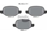 Bendix Braking BPD1208 Set Di Pastiglie Freno, Freno A Disco Oe 77366456 Compatibile Con 500L