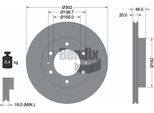 Bendix Braking BDS2066 Disco Freno Oe 4351235170 Compatibile Con Hilux, Land Cruiser, Taro