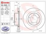 Brembo 09.C500.11 Disco Freno Oe 435120C020 Compatibile Con Tundra, Land Cruiser