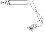 Cavo Di Accensione Bremi 370/60 Oe 90449674 Compatibile Con Omega, Frontera A, Corsa B, Combo, Calibra A