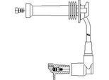 Bremi 897/14 Cavo Di Accensione Oe 1053908 Compatibile Con Tribute, Transit, Tourneo, Mondeo, Maverick, Focus, Fiesta, Escort, Cougar
