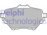 Delphi LP2505 Set Di Pastiglie Freno, Freno A Disco Oe 1609000680 Compatibile Con Berlingo, C4, Combo, Corsa F, Grandland, Mokka, 3008, 308, 508, Partner, Rifter, Proace