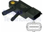 Delphi DPS00007 Abgasdrucksensor Oe 51855119 Kompatibel Mit Boxer, Bipper, Ypsilon, Musa, Delta, Daily, Tipo, Strada, Qubo, Punto, Panda, Linea, Idea, Grande Punto, Fiorino, Ducato, Doblo, Croma, Bravo, 500X, 500L, 500C, 500, Nemo, Jumper, Stelvio, Spider, Mito, Giulietta, Giulia, Brera, Alf. 159