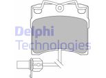 Delphi LP1535 Set Pastiglie Freno, Freno A Disco Oe 7D0698151C Compatibile Con California T4, Transporter Iv