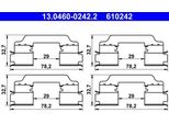 Ate 13.0460-0242.2 Set Di Accessori, Pastiglie Freno A Disco Oe 440831467R Compatibili Con Kangoo