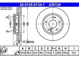 Ate 24.0126-0134.1 Disco Freno Oe MR510967 Compatibile Con Lancer, Space Runner