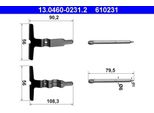 Ate 13.0460-0231.2 Set Di Accessori, Pastiglie Freno A Disco Oe 0004213274 Compatibile Con Classe C, Classe Clc, Clk, Classe E, Slk
