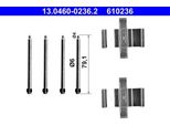 Ate 13.0460-0236.2 Set Di Accessori, Pastiglie Freno A Disco Oe 000421649164 Compatibile Con Classe C, Clk, Classe E, Classe S, Sl, Slk