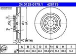 Ate 24.0128-0179.1 Disco Freno Oe 46776750 Compatibile Con Thesis