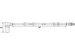 Bosch 0 265 006 157 Sensore Velocità Ruota Oe Compatibile Con Trafic