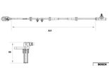 Bosch 0 265 007 558 Sensore Velocità Ruota Oe Compatibile Con Almera