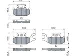 Bosch 0 986 424 293 Set Di Pastiglie Freno, Freno A Disco Oe 410607103R Compatibile Con Twizy