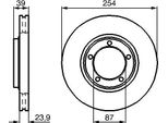 Bosch 0 986 478 714 Disco Freno Oe MB895464 Compatibile Con Delica, L300, L400