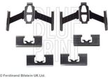 Blue Print ADH248602 Set Di Accessori, Pastiglie Freno A Disco Oe Compatibili Con Civic, Crx, Jazz