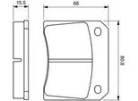 Bosch 0 986 424 685 Set Pastiglie Freno, Freno A Disco Oe Compatibile Con Xj, Xjsc