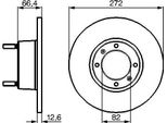 Bosch 0 986 478 402 Disco Freno Oe Compatibile Con Spider