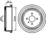 Bosch 0 986 477 022 Tamburo Del Freno Oe 90077721 Compatibile Con Combo