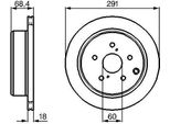 Bosch 0 986 478 443 Disco Freno Oe Compatibile Con Previa