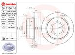 Brembo 08.7106.11 Disco Freno Oe MB618797 Compatibile Con Pajero, L400