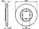 Bosch 0 986 478 448 Disco Freno Oe Compatibile Con Accord