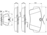 Bosch 0 986 469 761 Set Di Pastiglie Freno, Freno A Disco Oe Compatibile Con Omega, Senator