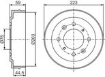 Bosch 0 986 477 234 Tamburo Del Freno Oe 5841117100 Compatibile Con Elantra, Matrix