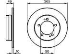 Bosch 0 986 478 707 Disco Freno Oe Compatibile Con Eclipse