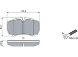 Bosch 0 986 424 750 Set Di Pastiglie Freno, Freno A Disco Oe 1501265 Compatibile Con Daily