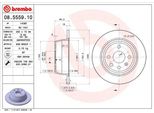 Brembo 08.5559.10 Disco Freno Oe 569119 Compatibile Con Astra F