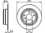 Bosch 0 986 478 321 Disco Freno Oe 1162305 Compatibile Con Serie 5 E34