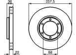 Bosch 0 986 478 596 Disco Freno Oe 8941723761 Compatibile Con Campo, Frontera A