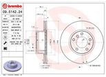 Brembo 09.5142.24 Disco Freno Oe 34111158040 Compatibile Con Serie 7 E32, Serie 5 E34