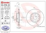 Brembo 09.6769.21 Disco Freno Oe 46469907 Compatibile Con Thesis