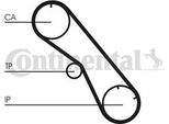 Continental Ctam CT860 Cinghia Dentata Oe 1356867010 Compatibile Con 4 Runner, Land Cruiser