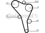 Continental Ctam CT867K4 Set Cinghia Dentata Oe 028198119C Compatibile Con A4 8D, A6 4A, A6 4B, Cordoba, Ibiza, Toledo, Caddy, Golf Iii, Golf Iv, Passat 35I, Passat 3B, Polo 6V, Vento