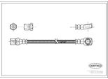 Corteco 19032688 Tubo Freno Oe MJA5670BB Compatibile Con Xj, XK8