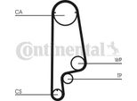Continental Ctam CT1070 Cinghia Dentata Oe 06141PM3305 Compatibile Con Civic