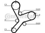 Continental Ctam CT1152 Cinghia Dentata Oe 1145A019 Compatibile Con L200, Pajero