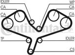 Continental Ctam CT1068K1 Set Cinghia Dentata Oe 06C198119 Compatibile Con A4 8E, A4 8H, A6 4B, A6 4F, A8 4E