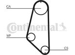 Continental Ctam CT720WP1 Pompa Acqua + Kit Cinghia Dentata Oe Compatibile Con Vectra, Omega, Frontera A, Calibra A, Astra F