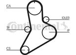 Continental Ctam CT622K1 Kit Cinghia Dentata Oe 7701471772 Compatibile Con Daily