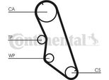 Continental Ctam CT754WP2 Pompa Acqua + Kit Cinghia Dentata Oe 1611898180 Compatibile Con 806, 605, 406, Zeta, Ulysse, Zx, Xm, Xantia, Evasion