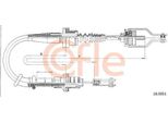 Cofle 18.0051 Cavo, Comando Frizione Oe 3077099J11 Compatibile Con Primera