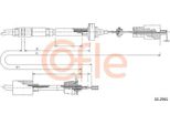 Cofle 10.2961 Cavo, Comando Frizione Oe 7700813657 Compatibile Con Safrane