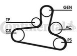 Continental Ctam 6DPK1215D1 Set Di Cinghie Trapezoidali Dentate Oe 038903137S Compatibile Con Transporter V, Sharan, Multivan V, Caddy, Alhambra