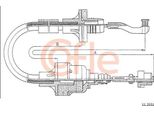 Cofle 11.2551 Cavo, Azionamento Frizione Oe 669161 Compatibile Con Vectra